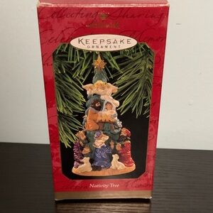Hallmark Nativity Tree Keepsake Ornament 1997